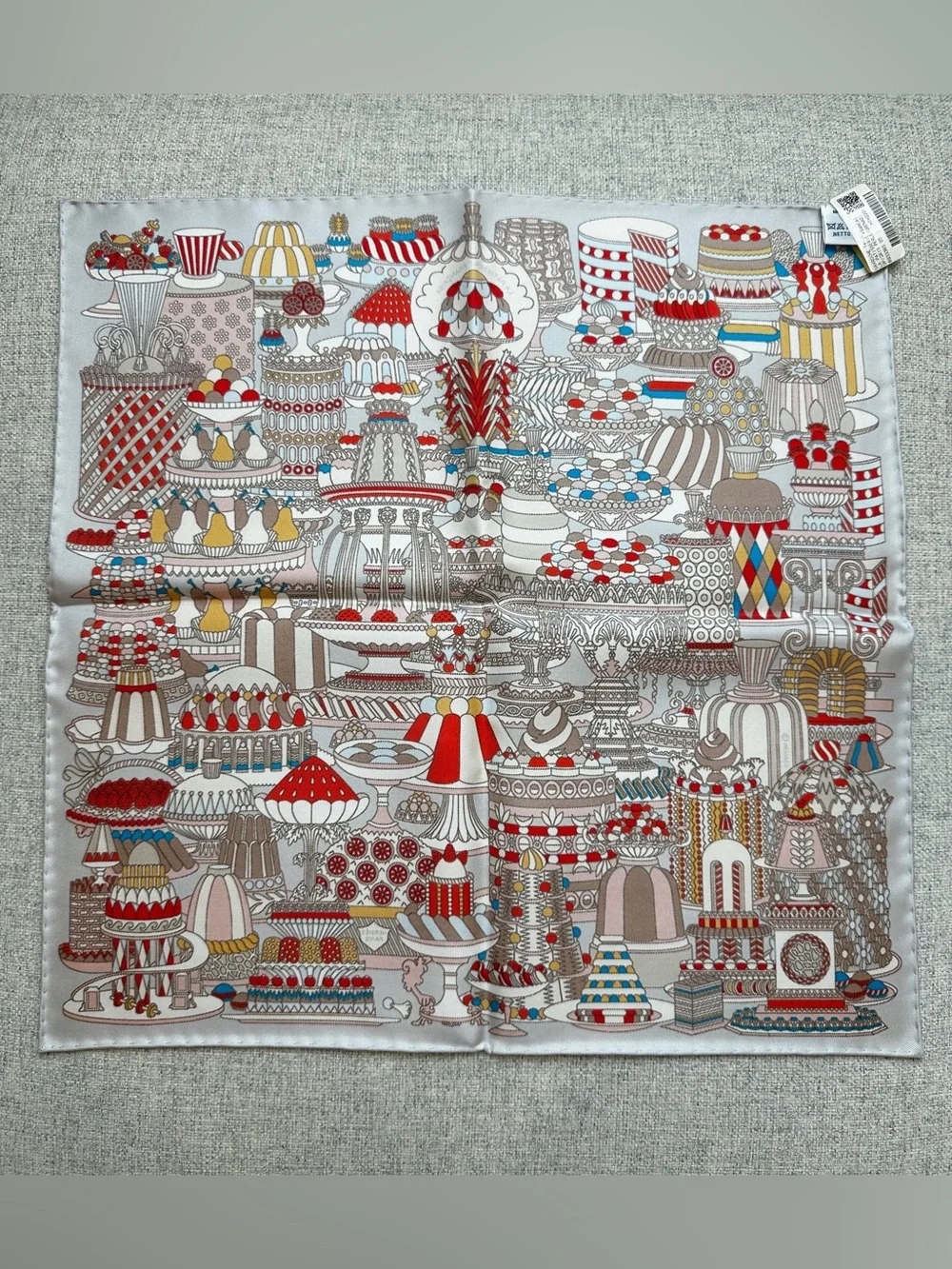 Hermes La Patisserie Francaise scarf 45